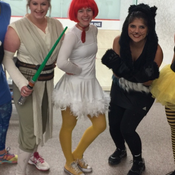 Donated - NWOT white feather boa sexy dance dress - Picture 4 of 4